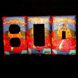 💖 kids room Light and plug cover plates